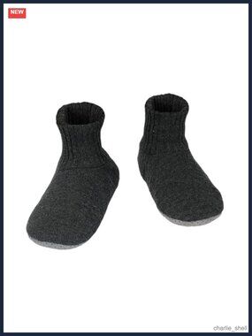 Men's Cozy Fleece Lined Slipper Socks Anti-Slip Sole Warm Winter Socks